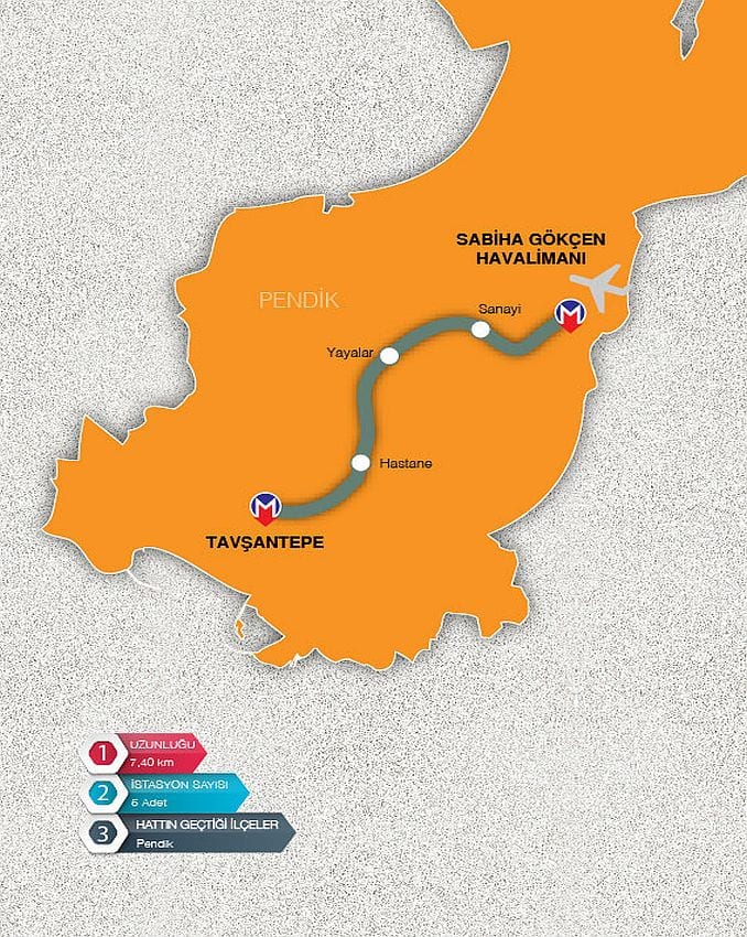Sabiha Gökçen - Tavşantepe Metrosu 2020'de Açılacak Sabiha Gökçen - Tavşantepe Metrosu 2020'de Açılacak