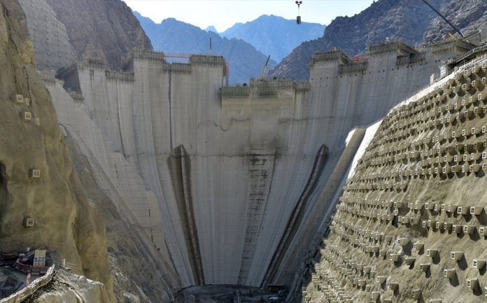 Yusufeli Barajı'nda Gövde Yüksekliği 139 Metreye Ulaştı Yusufeli Barajı'nda Gövde Yüksekliği 139 Metreye Ulaştı