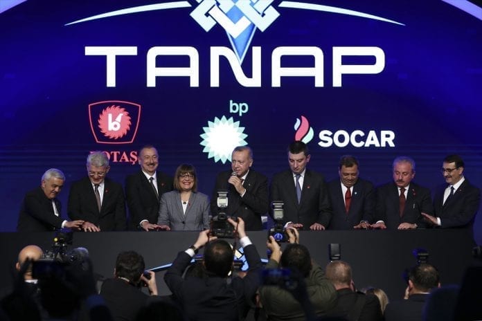 TANAP’ın Avrupa Bağlantısı Tamamlandı TANAP’ın Avrupa Bağlantısı Tamamlandı